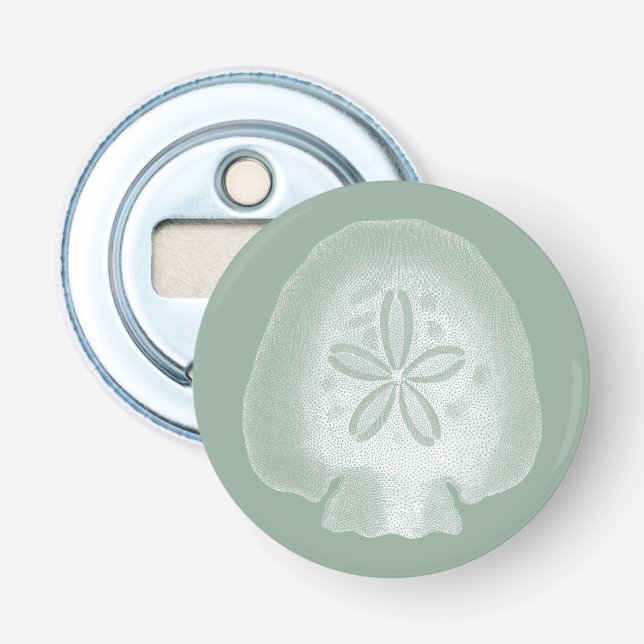 Silhouette Sand Dollar Bottle Opener (Front)