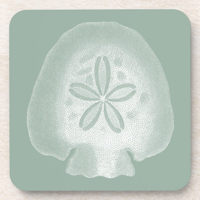 Silhouette Sand Dollar Coaster (Front)
