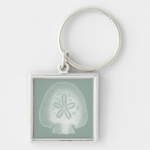 Silhouette Sand Dollar Key Ring