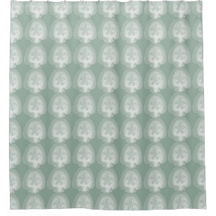 Silhouette Sand Dollar Shower Curtain