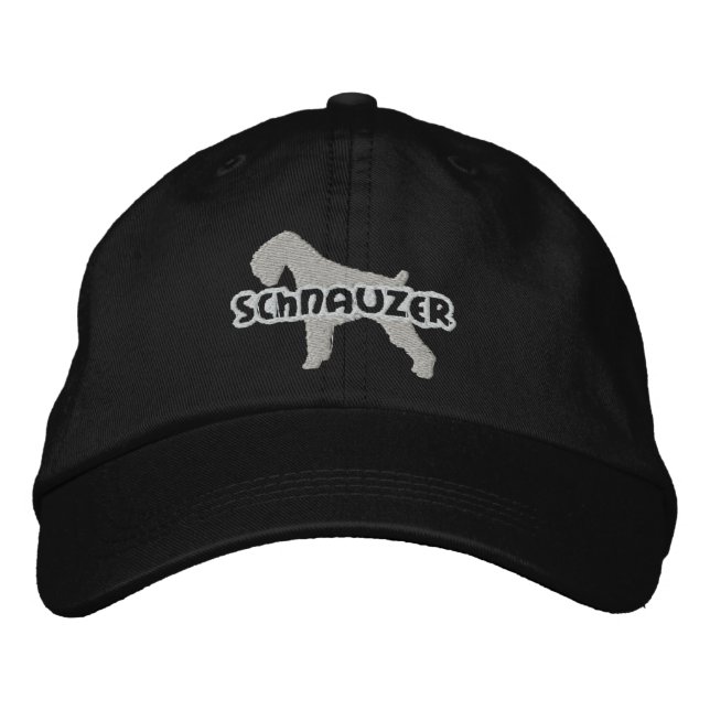 Silhouette Schnauzer Embroidered Hat (Front)