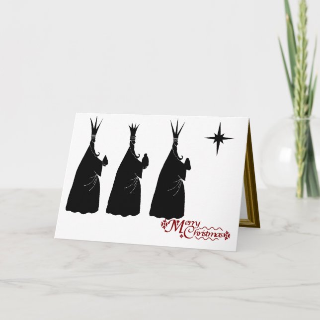 Silhouette Sensations, Three wise men Holiday Card (Front)