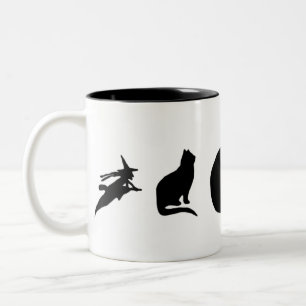 Silhouette Spells Sipper Two-Tone Coffee Mug
