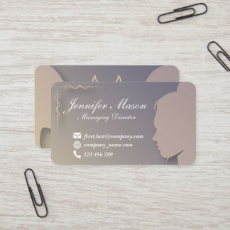 Silhouette Styled business card 1
