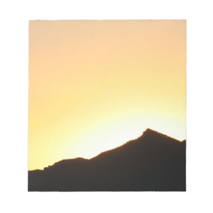 silhouette sunrise notepad