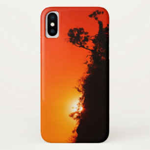 Silhouette Sunset iPhone X Case