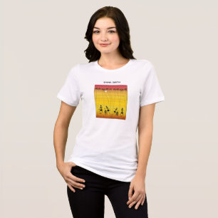 Silhouette Sunset Celebration Dancers T-Shirt Tri-Blend Shirt