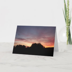 Silhouette Sunset Series 5 Card