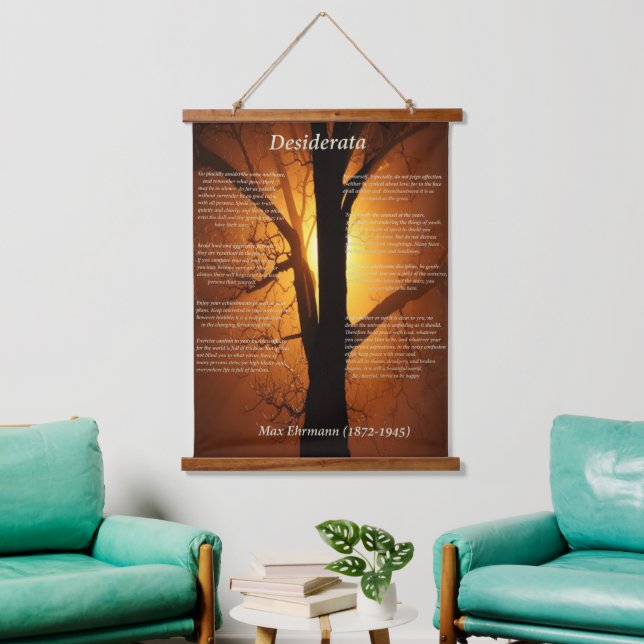 Silhouette tree with a beautiful orange sunset  hanging tapestry (Living Room)