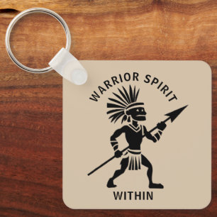 Silhouette Warrior  Key Ring