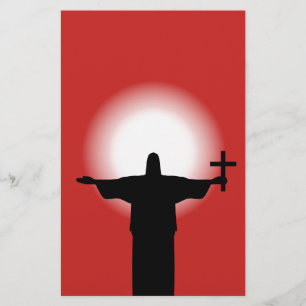 Silhouette with a cross flyer