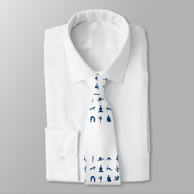 Silhouette Yoga Poses Thunder_Cove Tie (Tied)