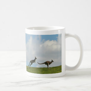 Silhouetted Kangaroos Mug