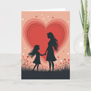 Silhouetted Mothers Day Love Card