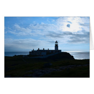 Silhouetted Neist Point Lighthouse