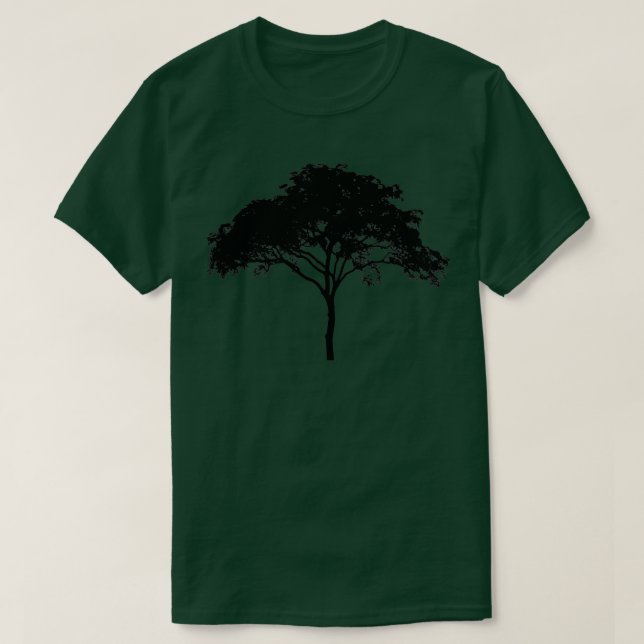 Silhouetted Tree Design T-Shirt (Design Front)