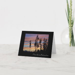 Silhouetted Trees Sympathy Card