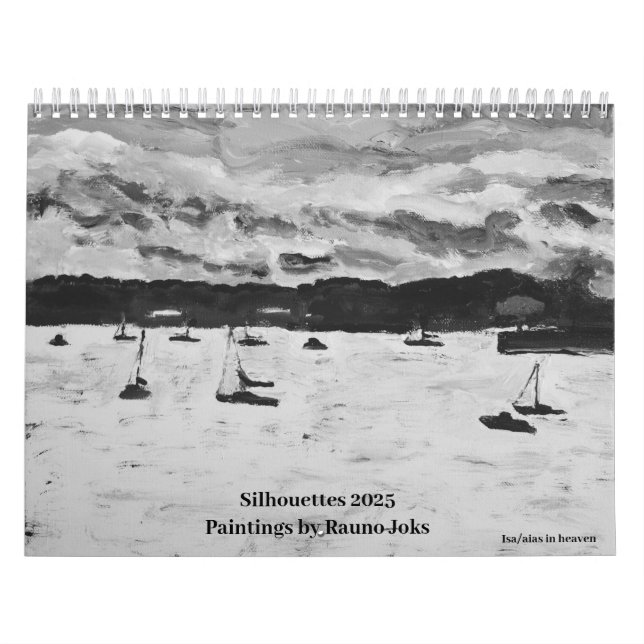 Silhouettes 2025, Paintings by Rauno JoksCalendar Calendar (Cover)