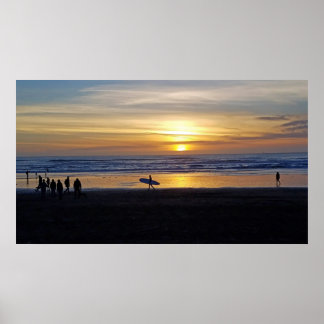 Silhouettes by the Bay Poster