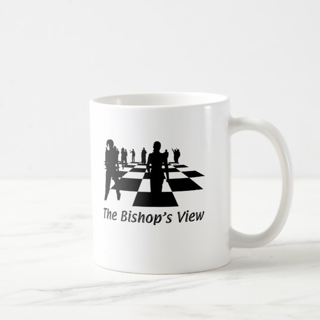 Silhouettes - Chess - Bishops View Coffee Mug (Right)