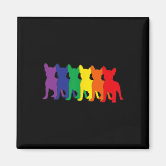 Silhouettes Chihuahua Dog Lovers  Magnet