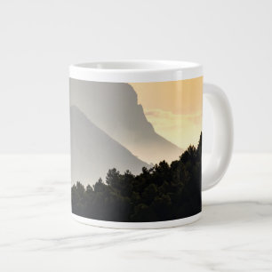 Silhouettes of Mountains Large Coffee Mug