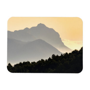 Silhouettes of Mountains Magnet