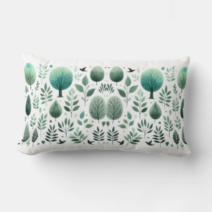 Silhouettes of Nature: Day Lumbar Cushion