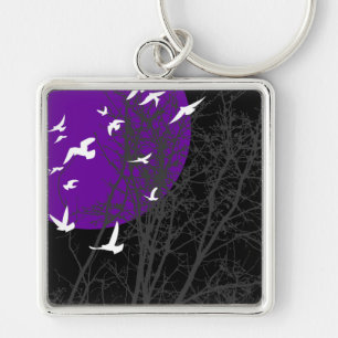 silhouscreen birds key ring