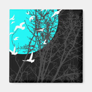 silhouscreen birds magnet