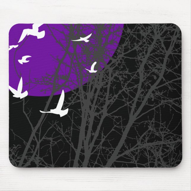 silhouscreen birds mouse pad (Front)