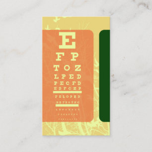 silhouscreen birds optometrist eye test business card