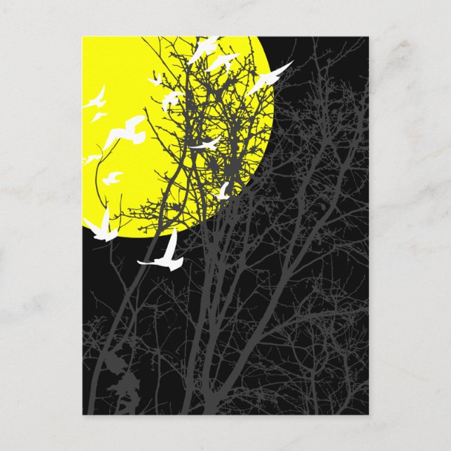 silhouscreen birds postcard (Front)