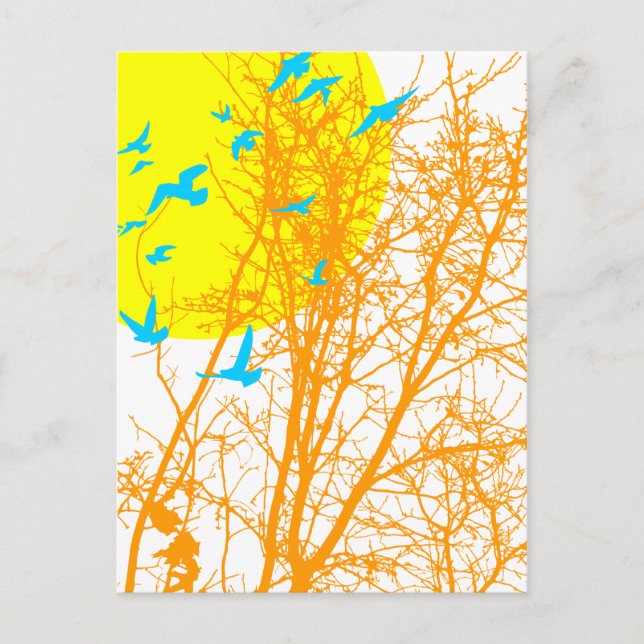 silhouscreen birds postcard (Front)