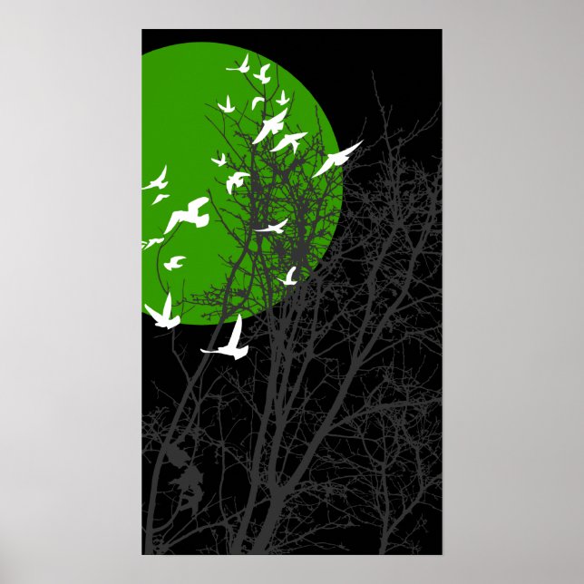 silhouscreen birds poster (Front)