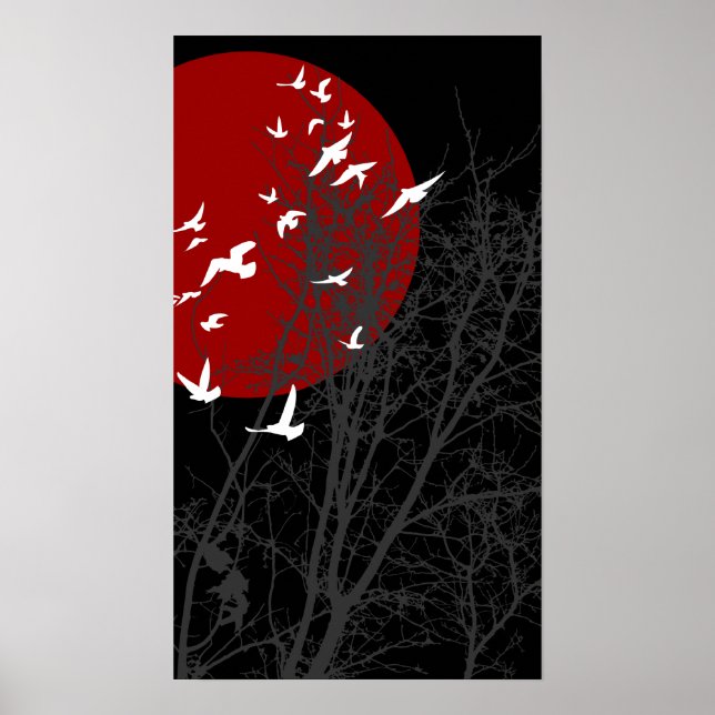 silhouscreen birds poster (Front)