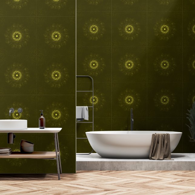 Silica Bloom Wallpaper (Bathroom)
