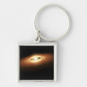 Silicate Crystal Formation Key Ring