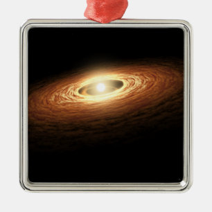 Silicate Crystal Formation Metal Tree Decoration