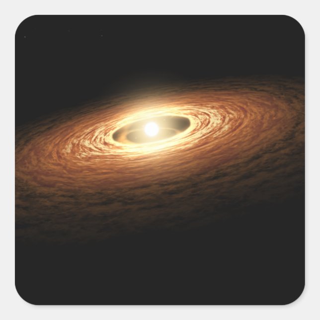 Silicate Crystal Formation Square Sticker (Front)