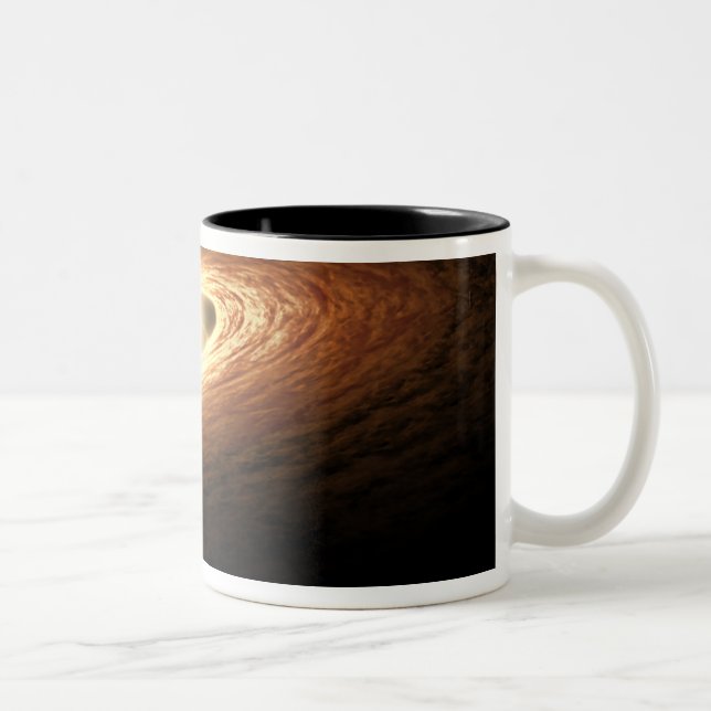 Silicate Crystal Formation Two-Tone Coffee Mug (Right)