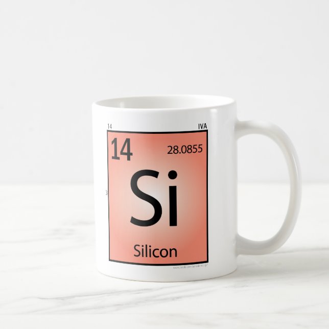 Silicon (Si) Element Mug (Right)