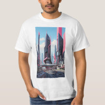 Silicon Valley Futurism: Abstract Cityscape Art