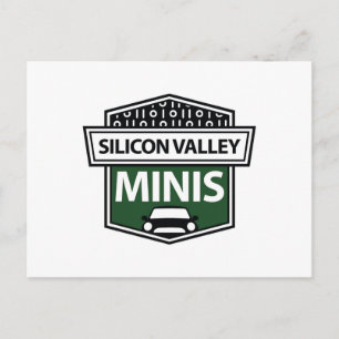 Silicon Valley Minis - green logo postcard
