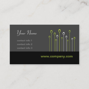 Silicon Valley Series - Black and Green Business Card