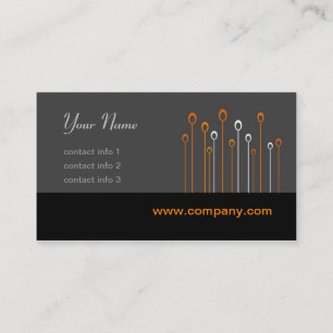 Silicon Valley Series - Black and Orange Business Card