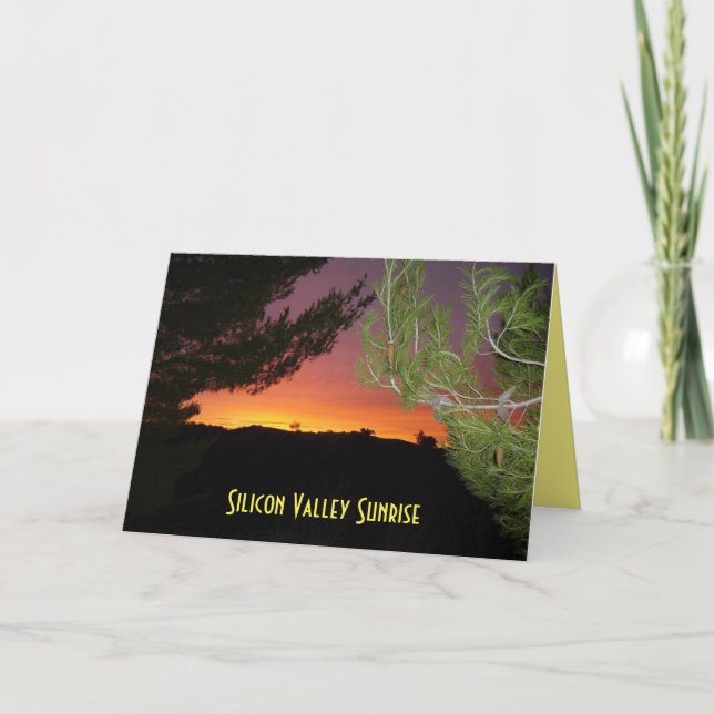 Silicon Valley Sunrise Card (Front)