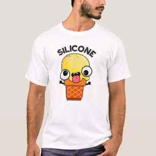 Silicone Funny Ice Cream Cone Pun  T-Shirt