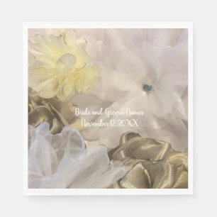 Silk and Organza Flowers Napkin