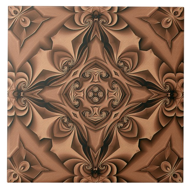 Silk Copper Mandala Tile (Front)